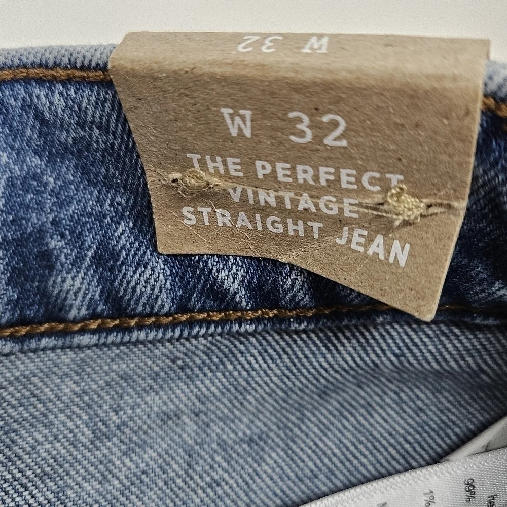 NEW Madewell The Perfect Vintage Straight Jean Kingsbury Wash 32 Style NG247